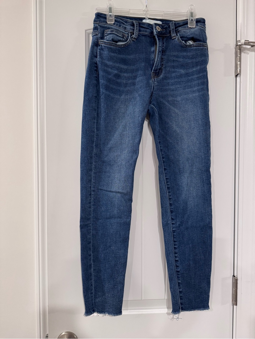 Women’s Skinny Jeans in Deep Blue Stretch Denim